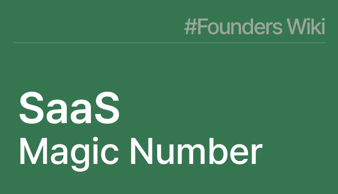 SaaS magic number